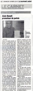 Dauphiné - 30 mars 2014