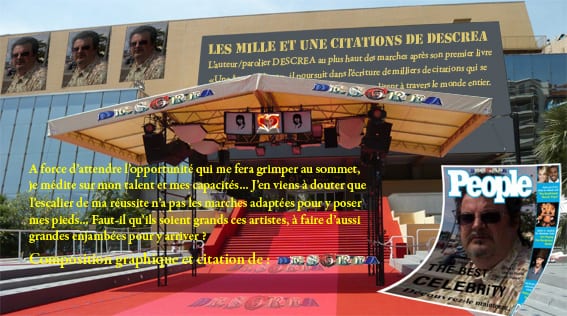 DESCREA tapis rouge cannes