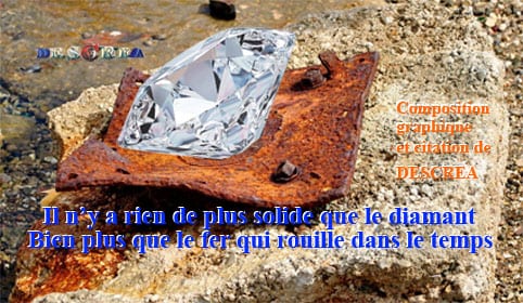 Fer rouillé diamant