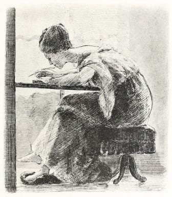Femme écrit 5.