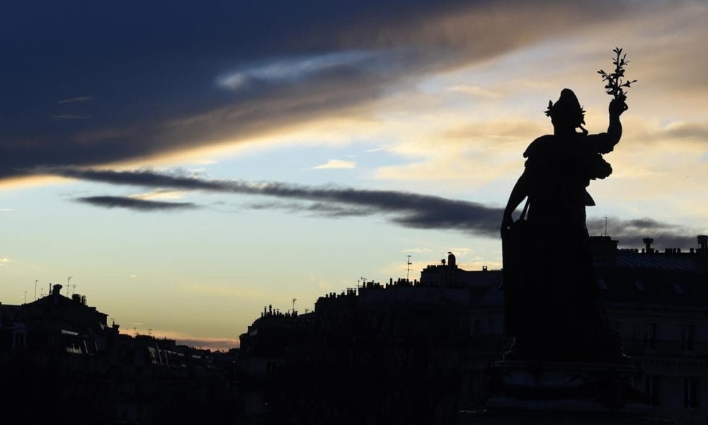 coucher de soleil à Paris