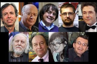 Les-victimes-de-l-attentat-de-Charlie-Hebdo-les-dessinateurs-Charb-Cabu-Honore-et-Tignous-la-chroniqueuse-Elsa-Cayat-et-le-correcteur-de-presse
