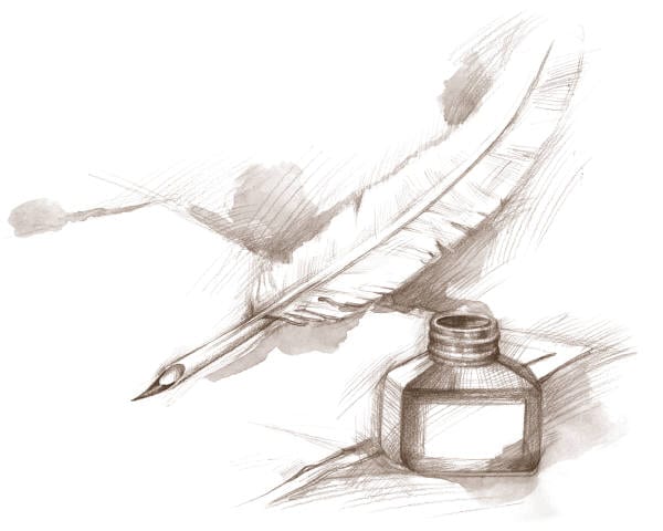 Plume et son encrier