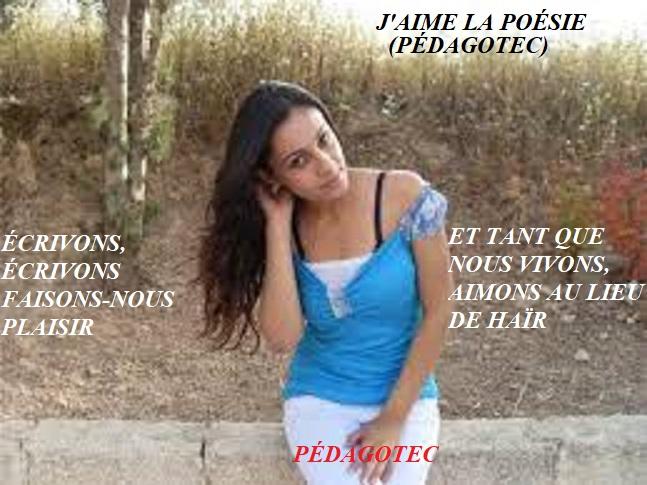 J’aime la poésie -Brahim Boumedien