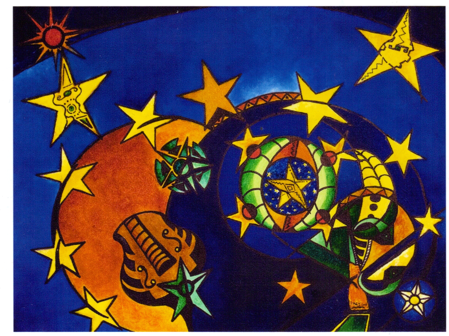 Des étoiles à la terre Terre des chaines 2006 (60X54).jpg